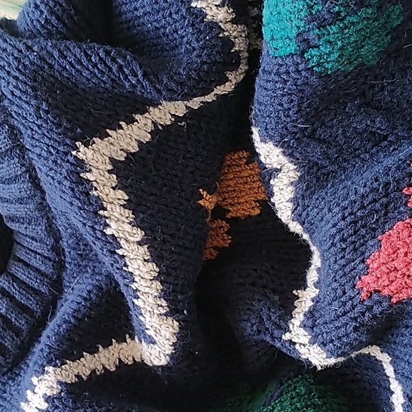 🐲VTG oversized chunky  knit sweater - Picture 5 of 9